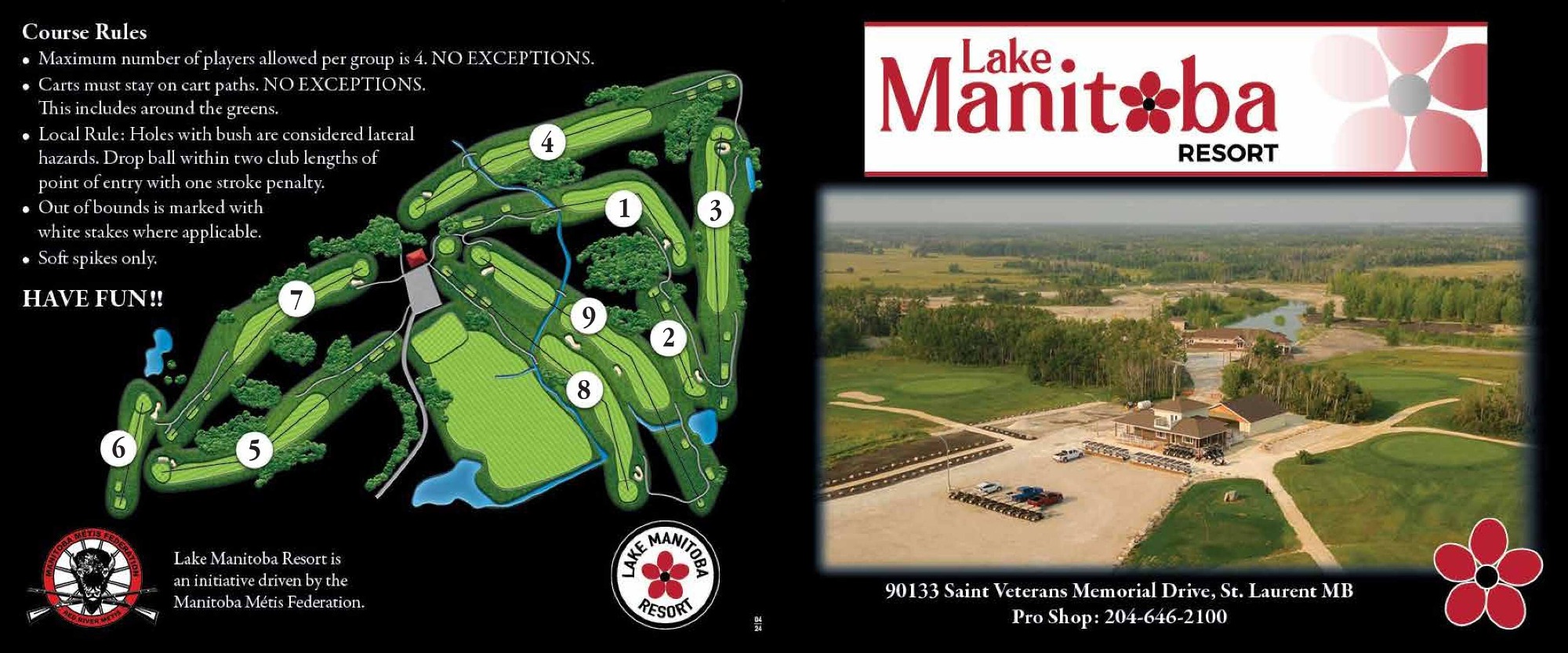 Course Layout and Scorecard | Lake Manitoba Resort